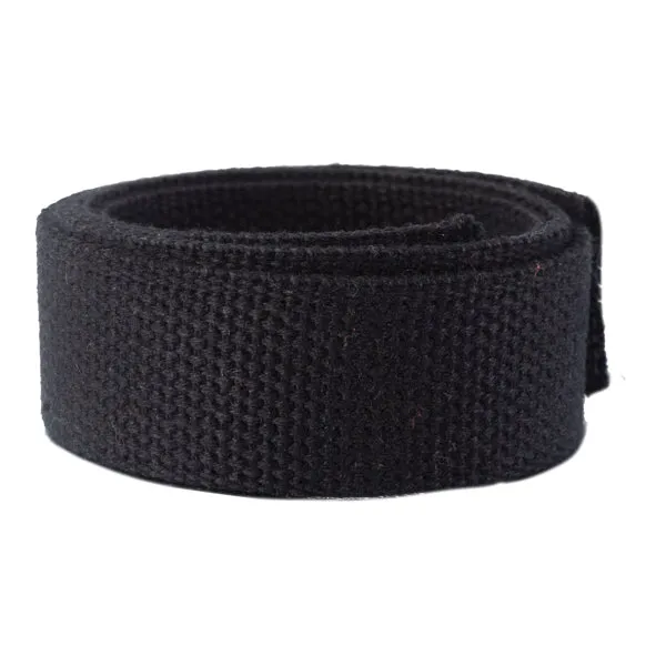 1.25" Black Heavyweight Cotton Webbing