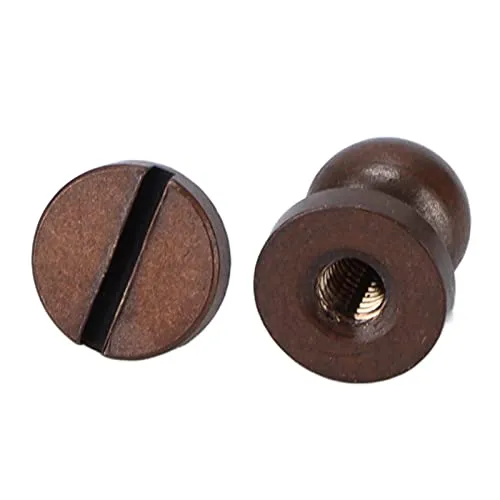 20Pcs Round Head Rivets, Luggage Hardware Accessories Portable Good Toughness Round Head Stud Screws Nails for DIY Leather Crafts/Shoes/Bag//Clothe(8X7mm)