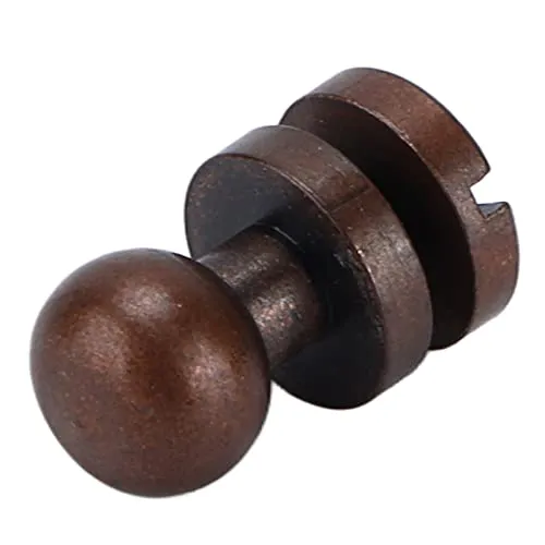 20Pcs Round Head Rivets, Luggage Hardware Accessories Portable Good Toughness Round Head Stud Screws Nails for DIY Leather Crafts/Shoes/Bag//Clothe(8X7mm)