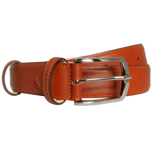 34 Mm Sartorial Buffed Leather Belt Sienna