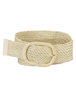 Beige boho belt
