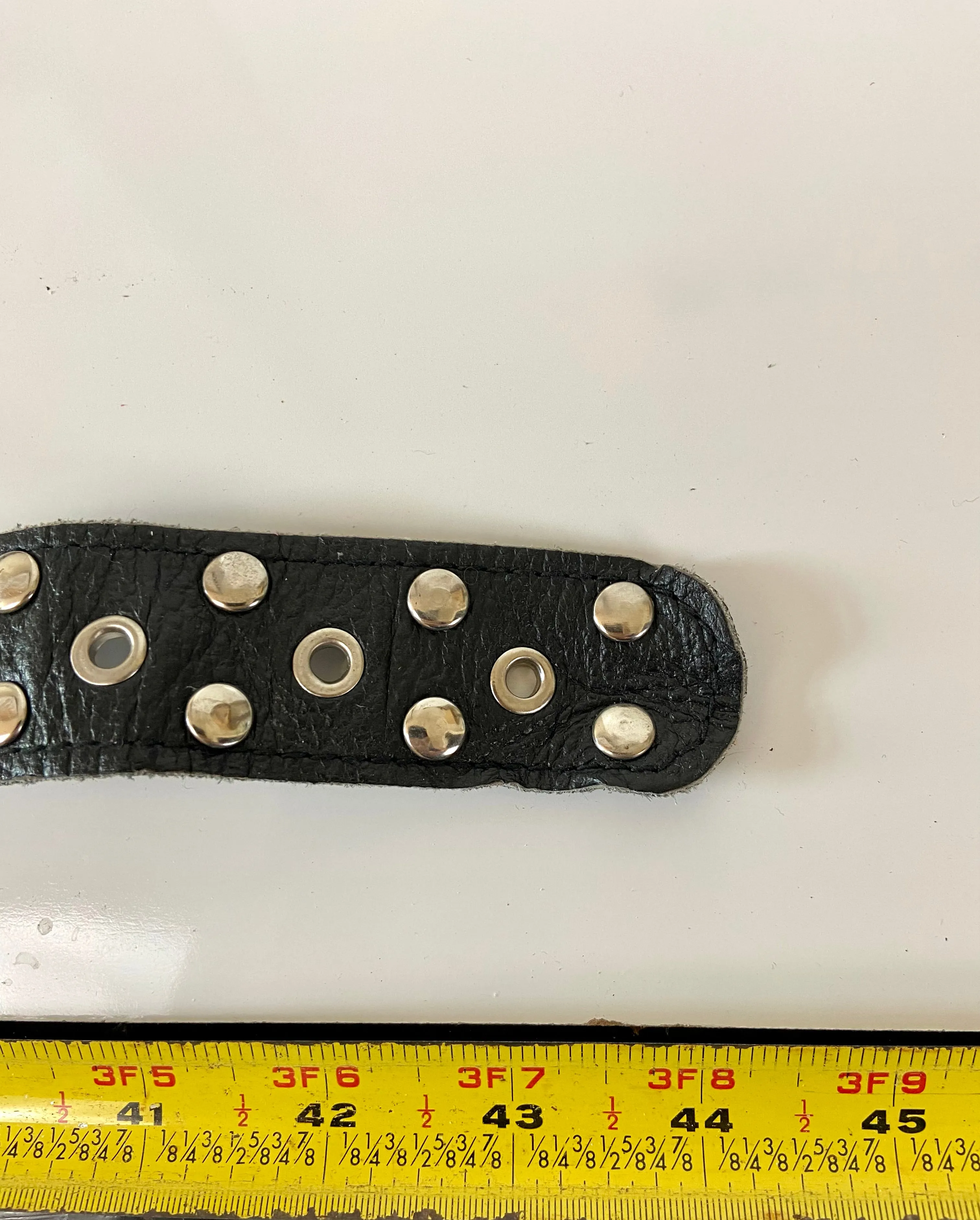 Black and Silver Chain Belt