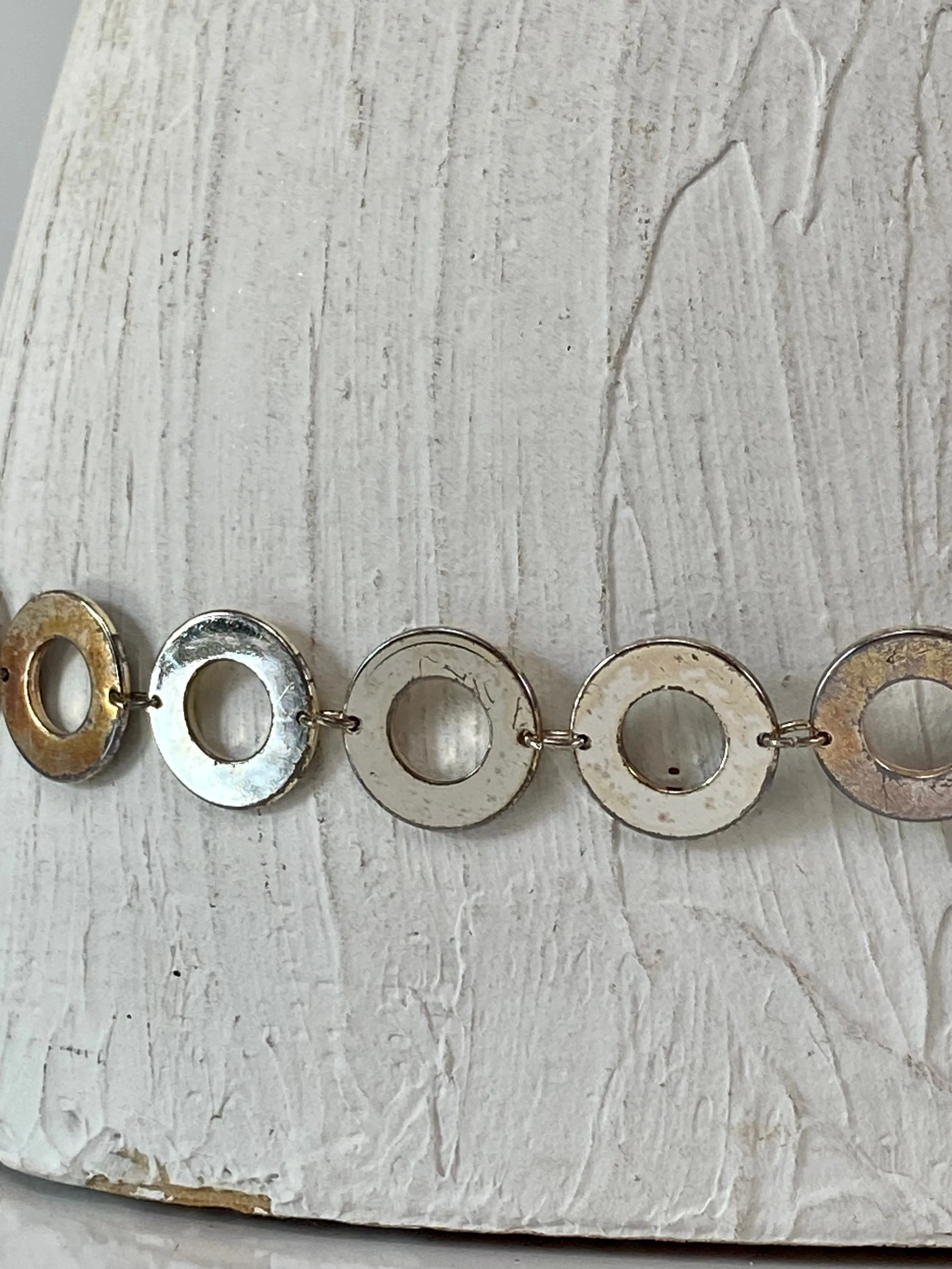 Black and Silver Chain Belt