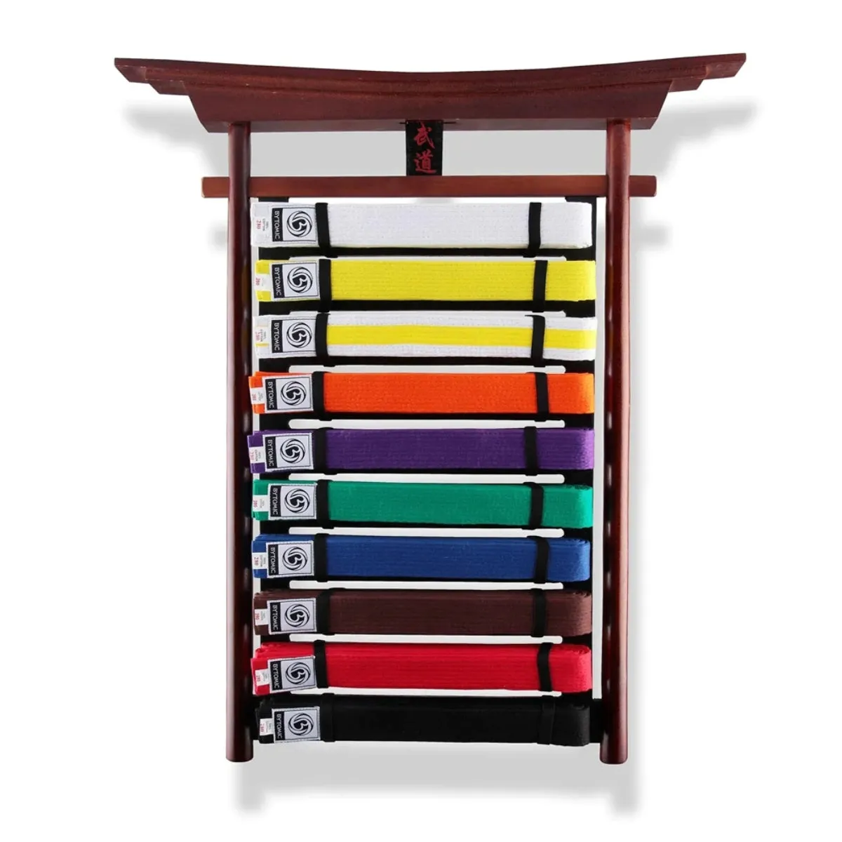 Bytomic 10 Level Budo Wall Mounted Belt Display Rack