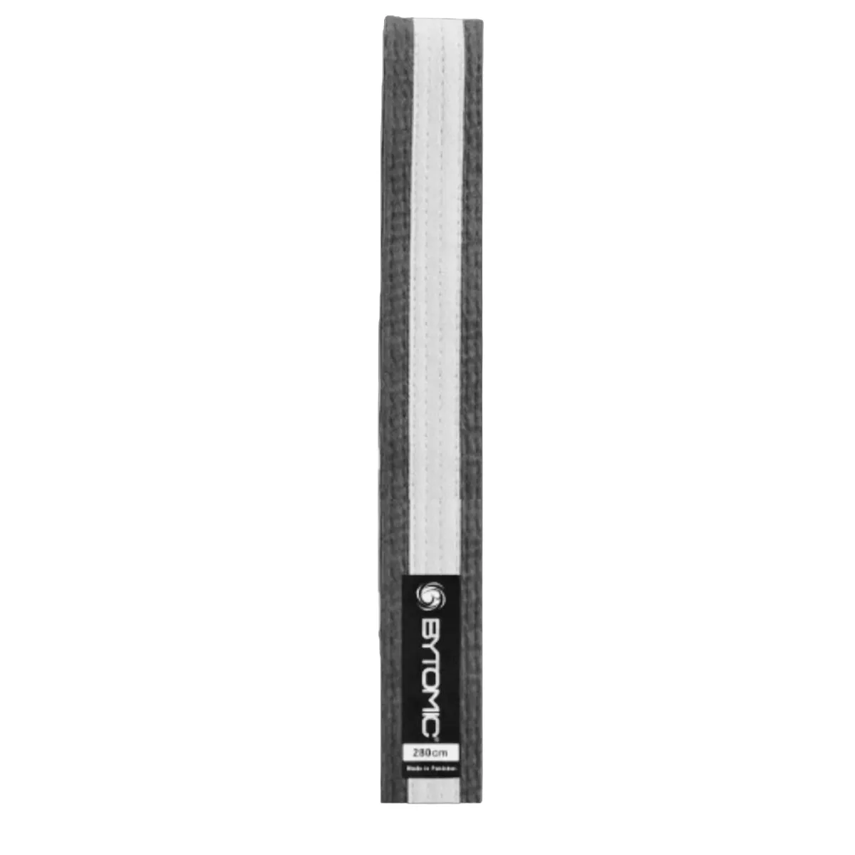 Bytomic Martial Arts Belt Grey/White Stripe