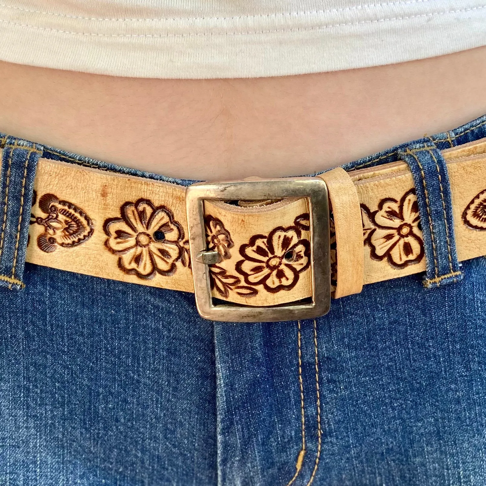 Carved Leather Belts