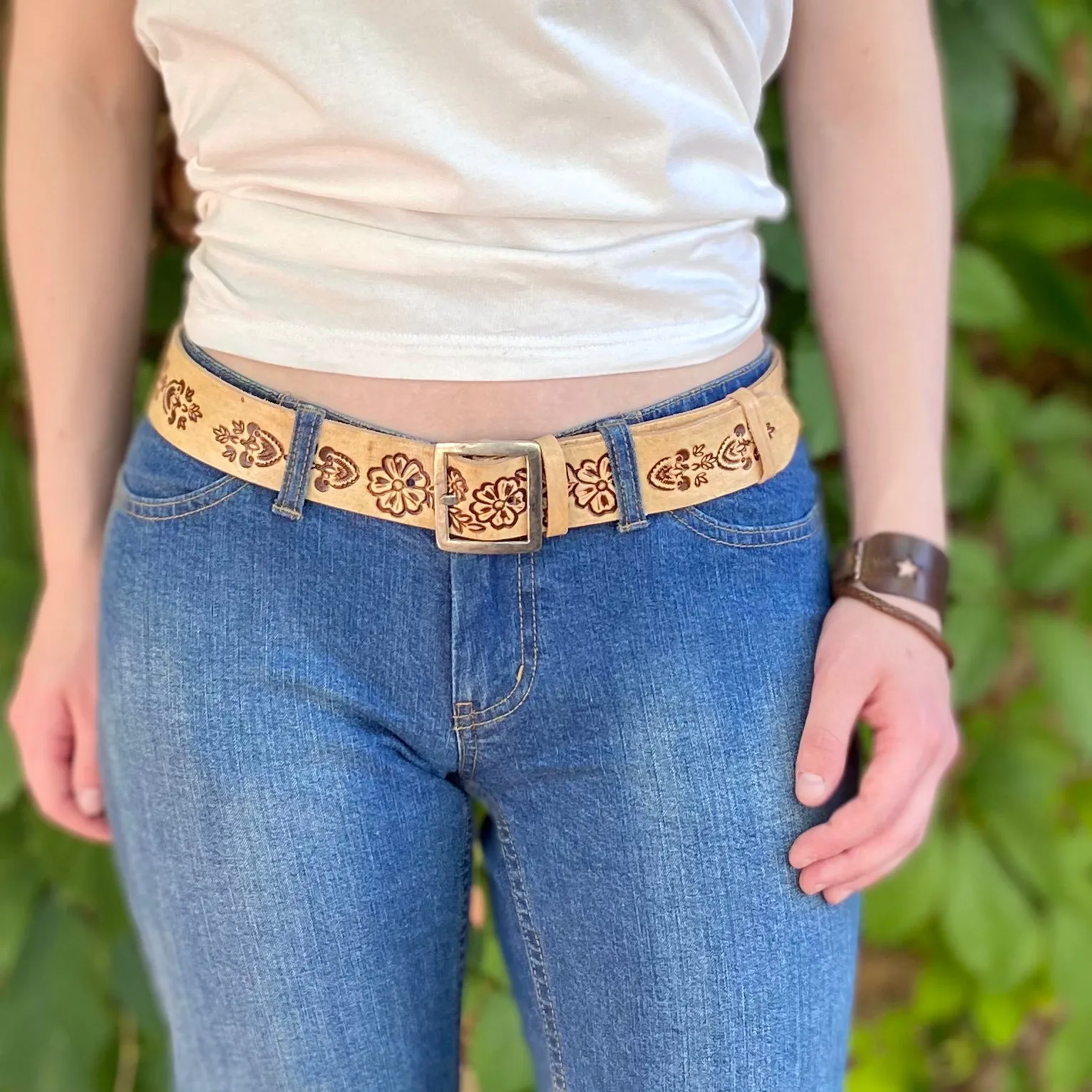 Carved Leather Belts
