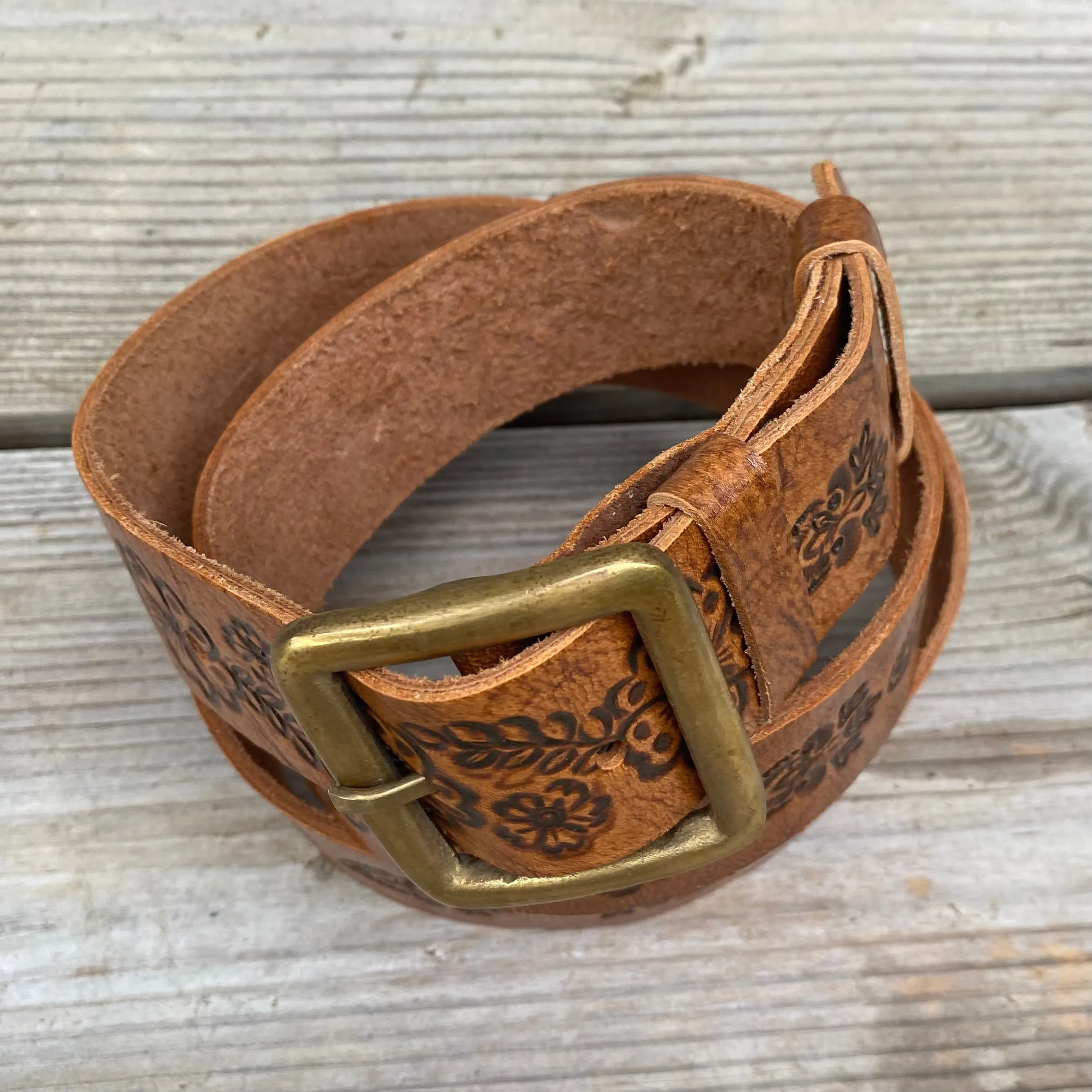 Carved Leather Belts