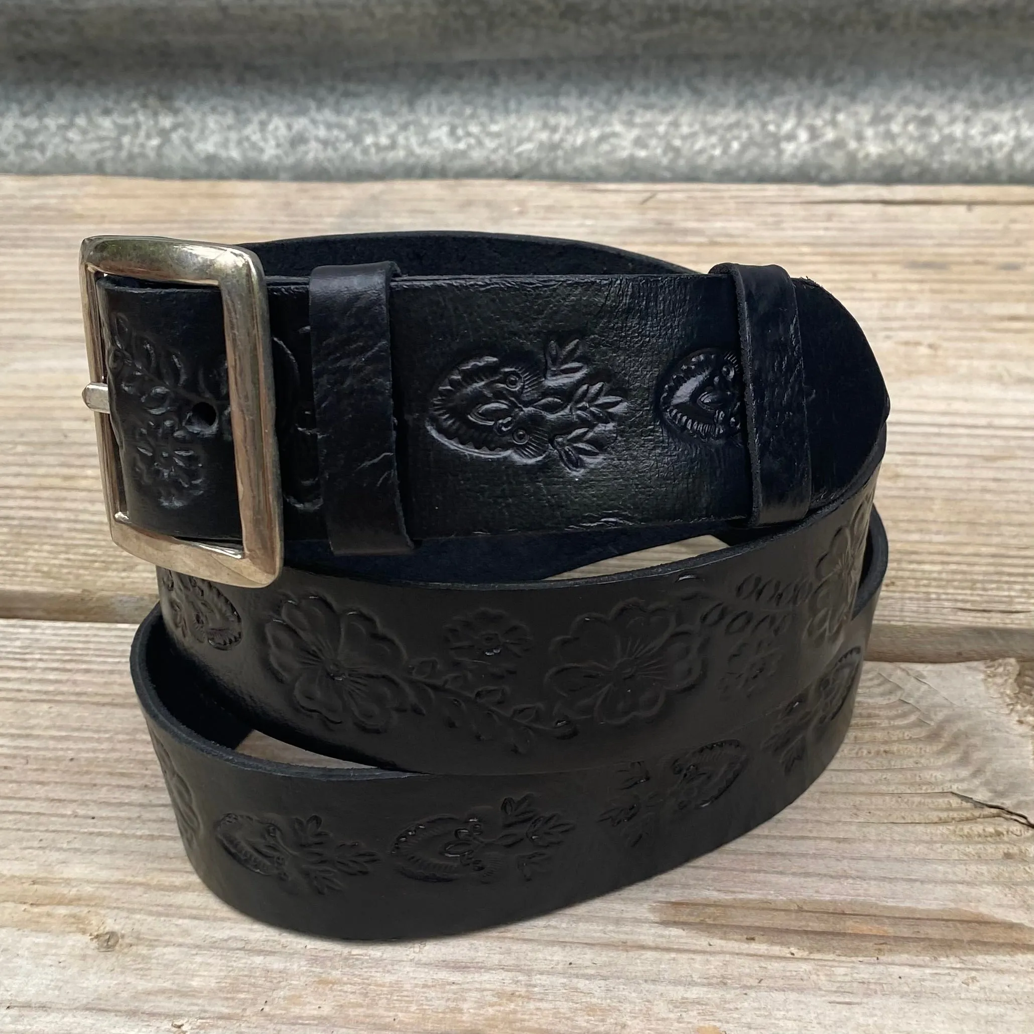 Carved Leather Belts