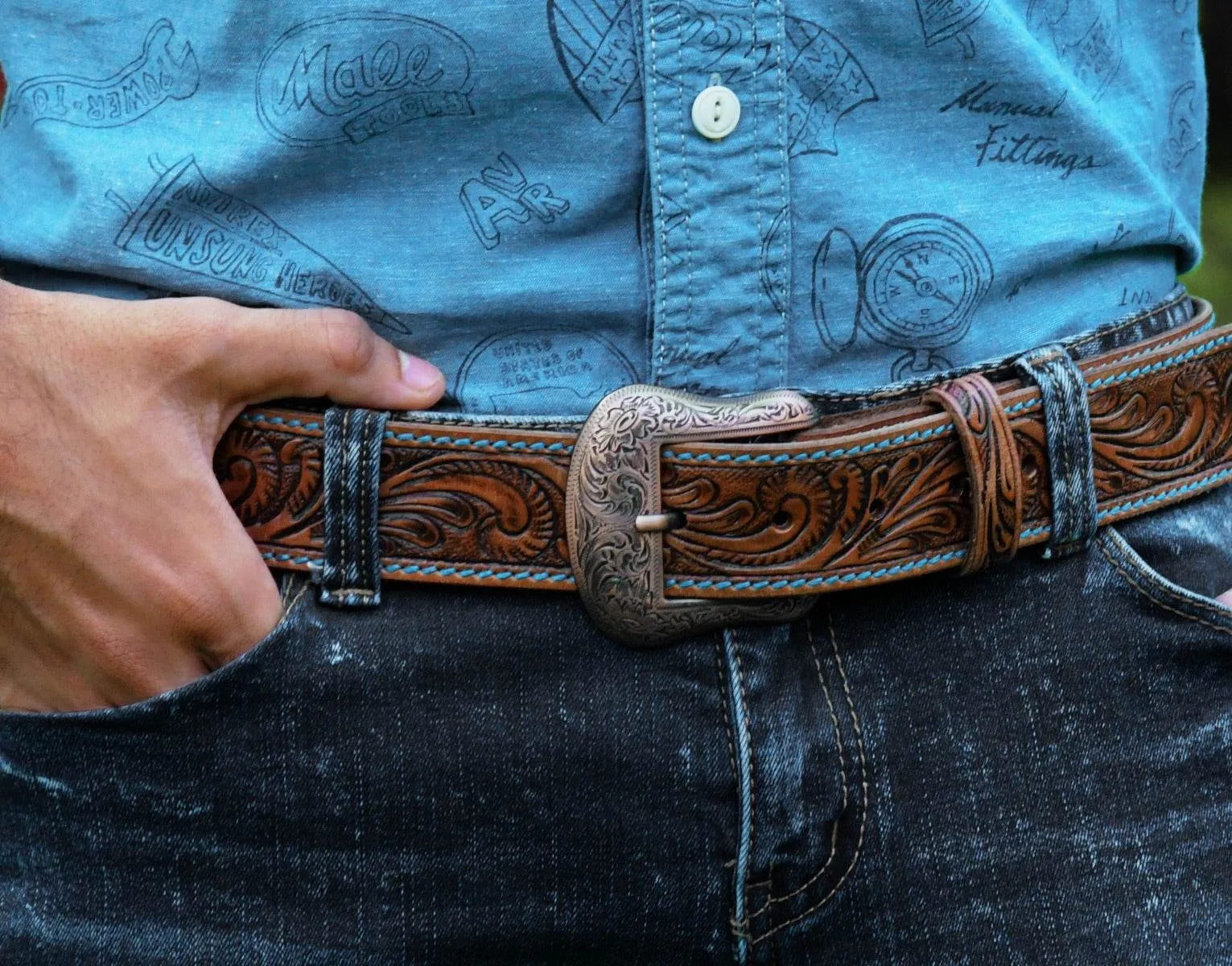 Chandler Leather Belt - Camel