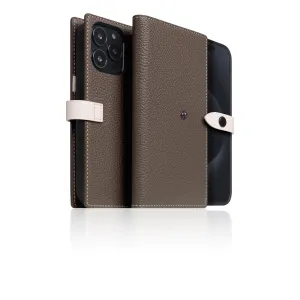 D8 [MagSafe Detachable] Edition Full Grain Leather Diary Case for iPhone 15 Pro Max (Etoffe Cream)