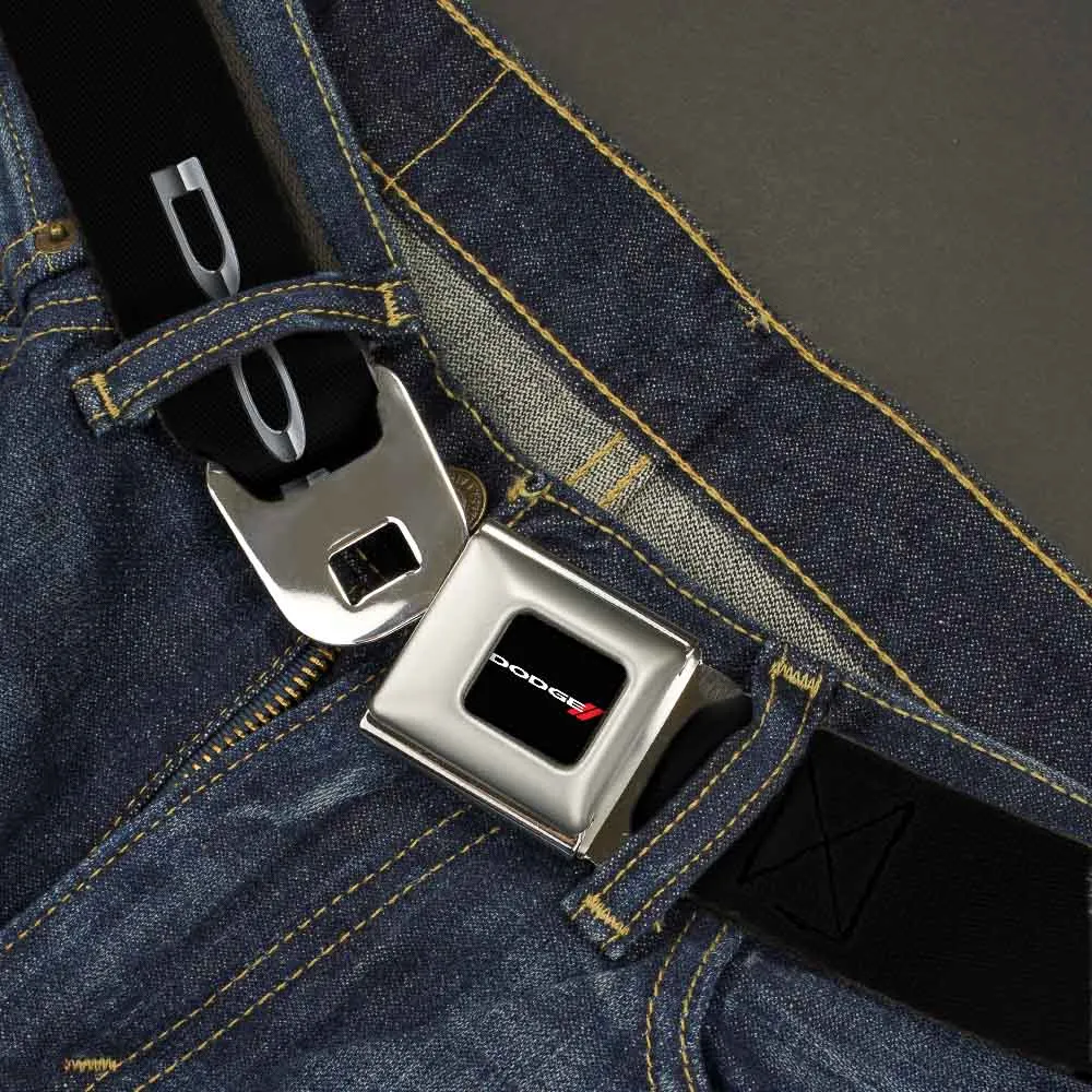 Dodge Red Rhombus Full Color Seatbelt Belt - Dodge Red Rhombus REPEAT Webbing