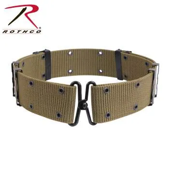 GI Style Pistol Belt With Metal Buckles