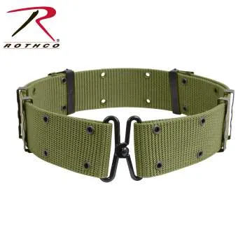 GI Style Pistol Belt With Metal Buckles