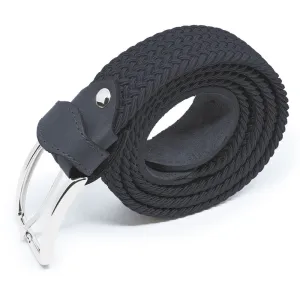 Italian Marine Blue Elastic Braided Belt