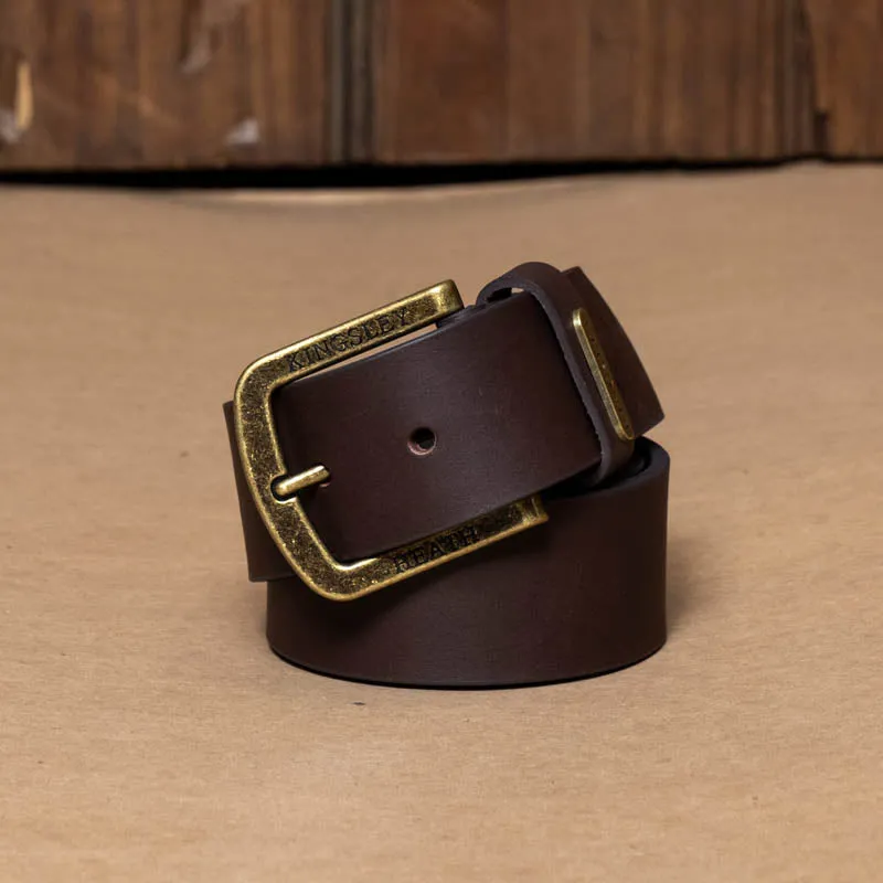 Kingsley Heath  Metal Word Belt Buffalo/Brass