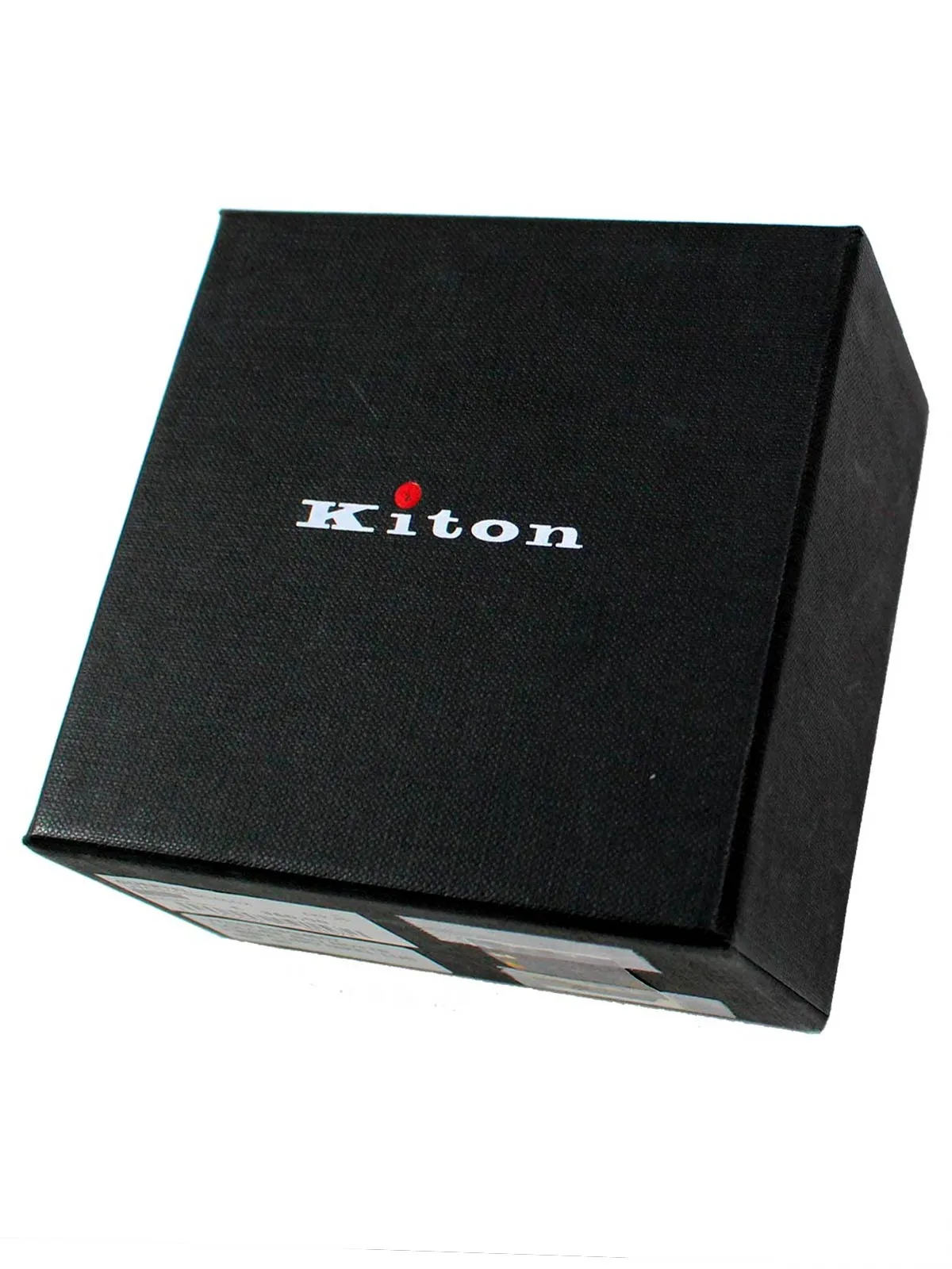 Kiton Belt Black Leather Men Belt 115 / 46 REDUCED - SALE