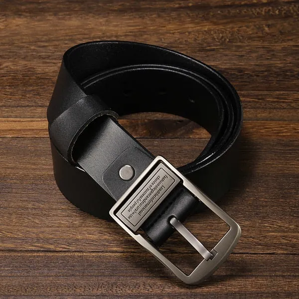 [LFMB]Men's belt leather belt men  pin buckle cow genuine leather belts