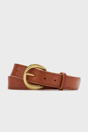 Light Saddle Custom 1.25" Bridle Leather Belt with Name Plate