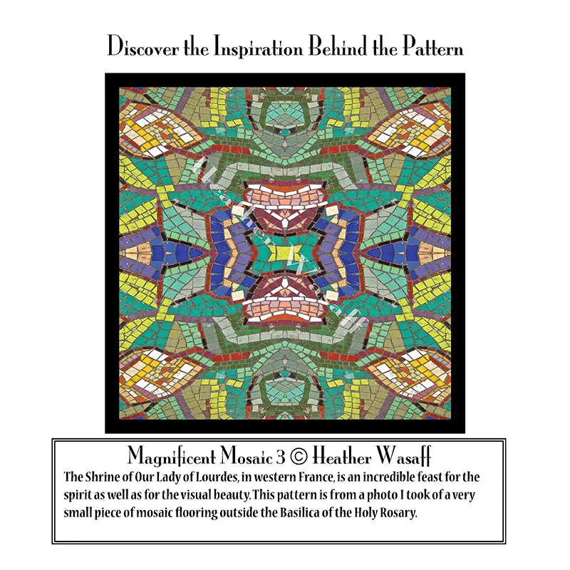 Magnificent Mosaic 3 Leather Belt