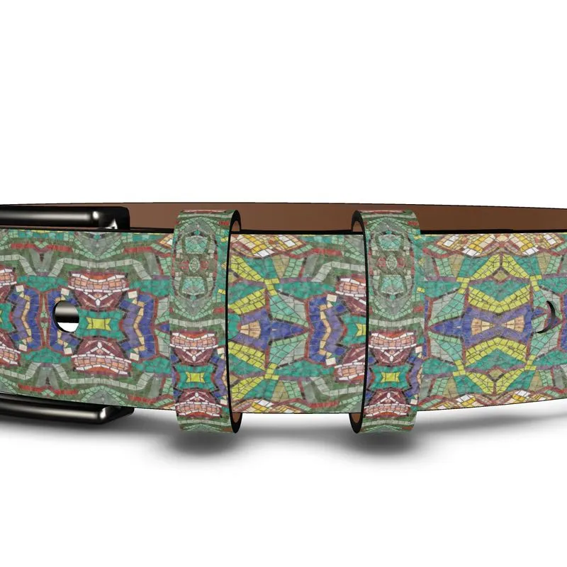 Magnificent Mosaic 3 Leather Belt