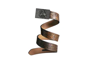 Men's Western Cowboy Full-Grain Leather Belt