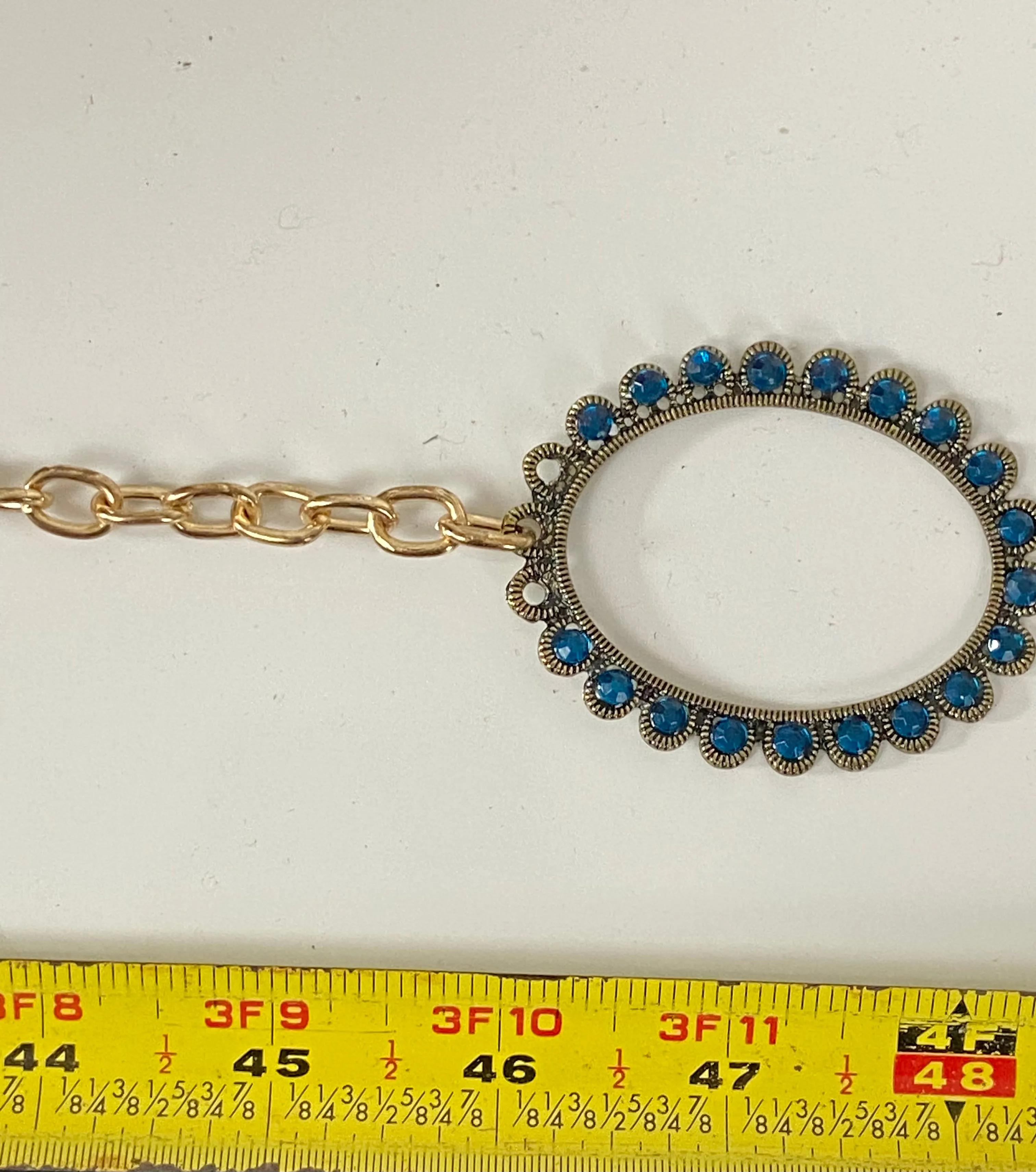Multi colored beads belt