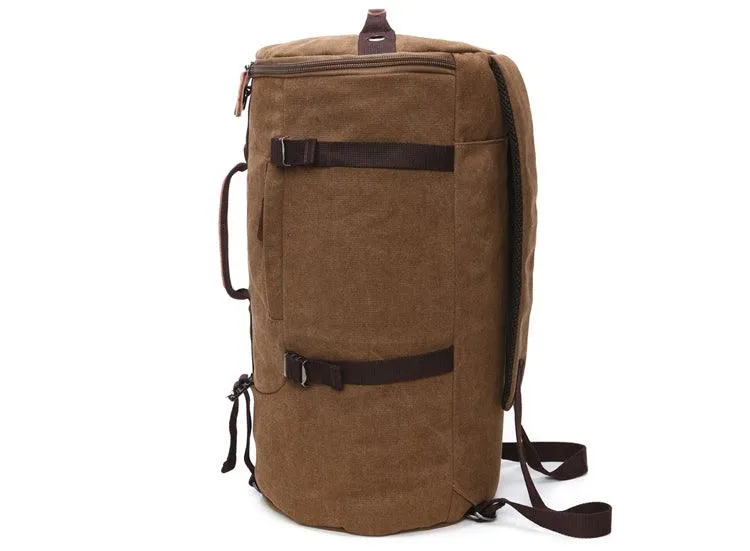 Multifunctional Outdoor Canvas Solid Back And Hand Travellers Green Bags