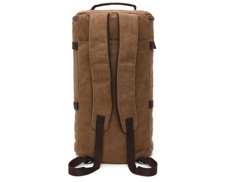 Multifunctional Outdoor Canvas Solid Back And Hand Travellers Green Bags