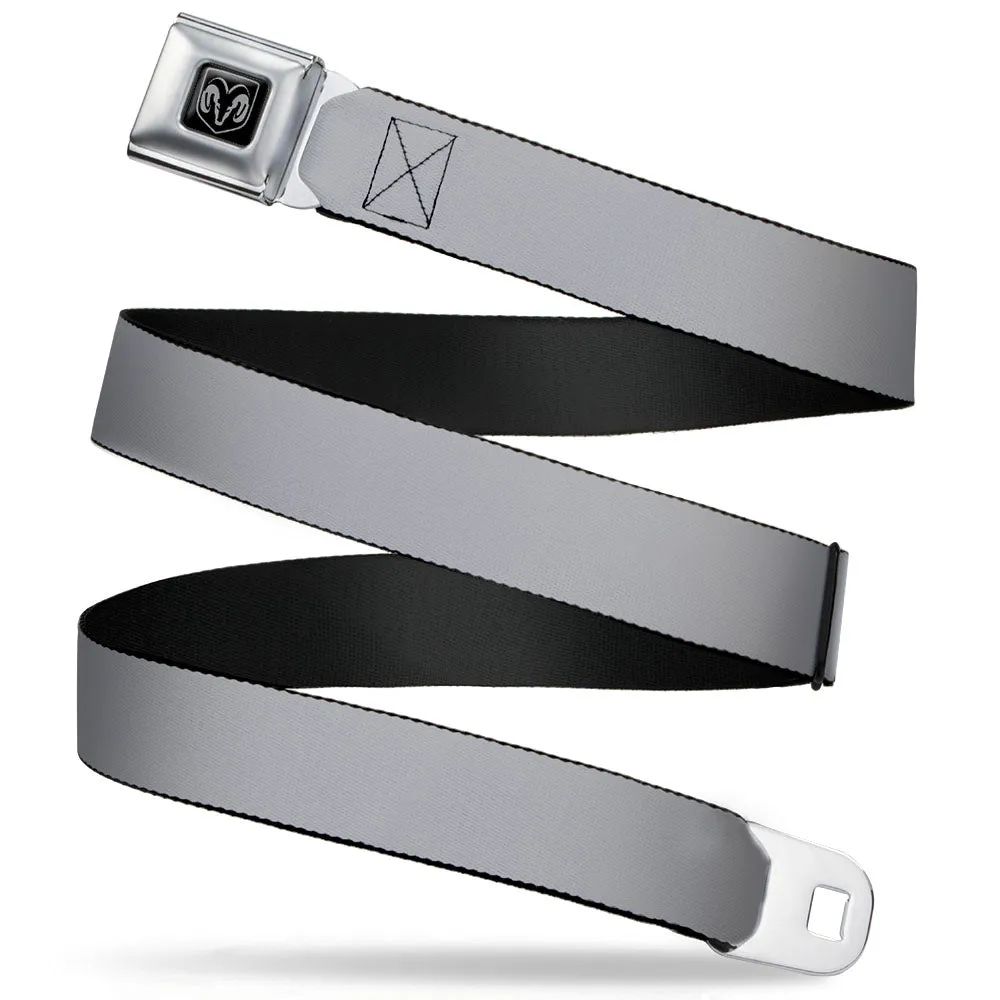 Ram Seatbelt Belt - Silver Webbing