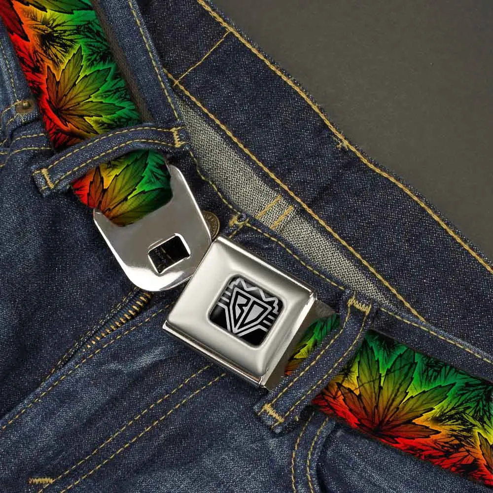 Seatbelt Belt - Marijuana Haze Rasta/Rasta
