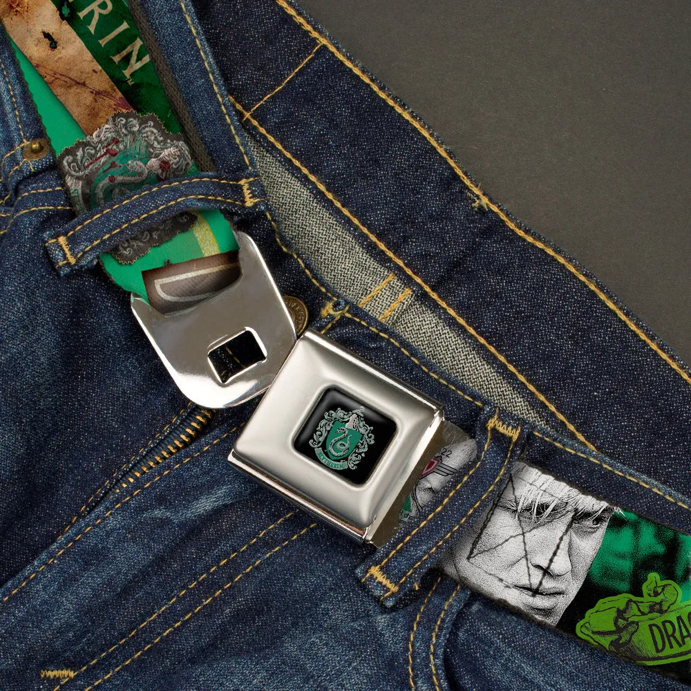 Slytherin Crest Full Color Seatbelt Belt - Draco Malfo Poses DRACO MALFO SLYTHERIN Webbing