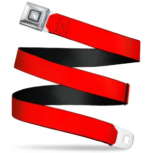 Starburst Seatbelt Belt - Red Webbing
