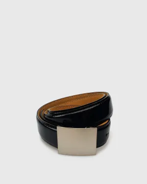 VINCENT& FRANKS / ROUGE 353B ITA BLACK PATENT LEATHER BELT