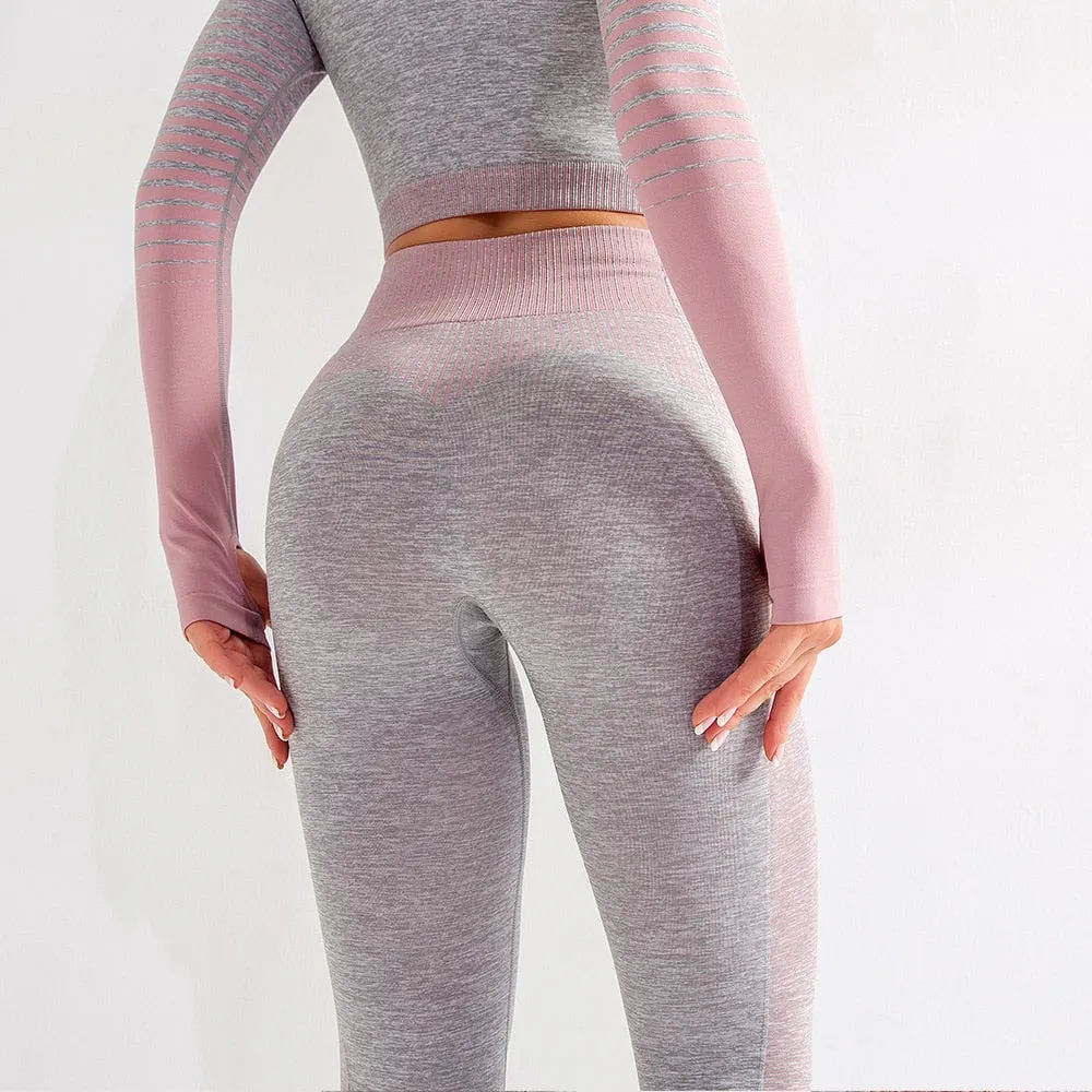 Women's Seamless Gradient Sports Set