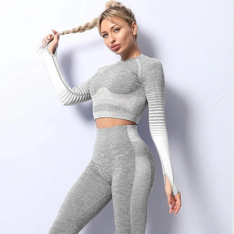 Women's Seamless Gradient Sports Set