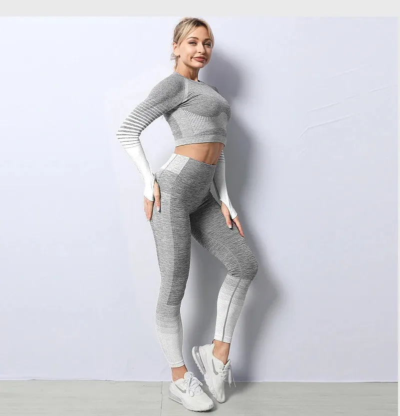 Women's Seamless Gradient Sports Set